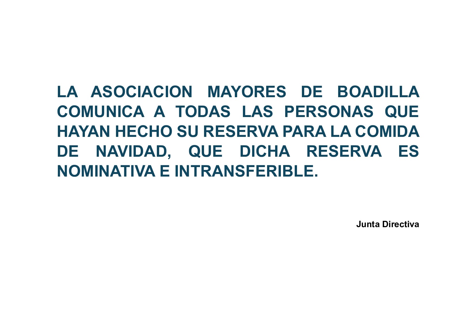 RECORDATORIO COMIDAS NAVIDAD